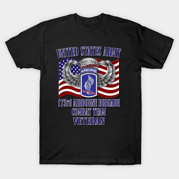 173rd Airborne Brigade- Veteran T-Shirt by Relaxed Lifestyle Products